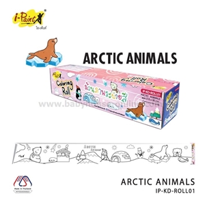 [IP-KD-ROLL01] ม้วนภาพกระดาษระบายสีลาย Arctic Animals 