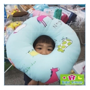 [8851000050340] หมอนโดนัทรองก้น คละลาย Palm&Pond