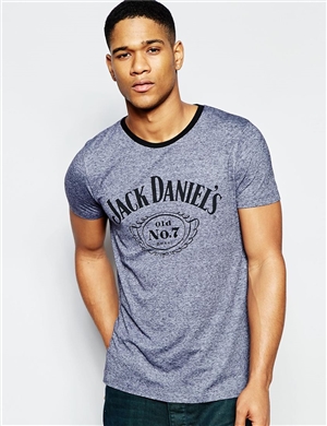 เสื้อยืด Jack Daniel's สีเทาเข้ม