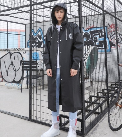 รับสกรีน รับผลิตเสื้อกันฝนยาวเต็มตัว กันน้ำ แฟชั่น เสื้อกันฝนยาว 