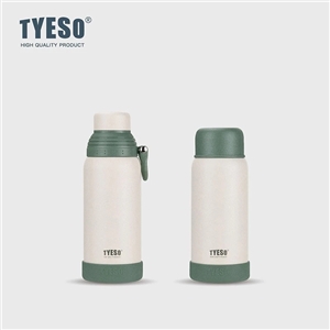 TYESO กระบอกน้ำร้อน กระติกน้ำเย็น สองฝา ขนาด 530750 ml กระบอกน้ำเก็บอุณหภูมิ แก้วน้ำสเตนเลส