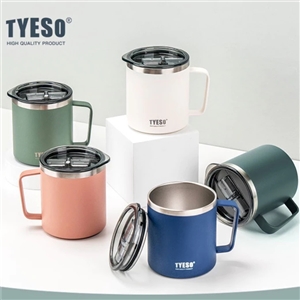 TYESO Mug แก้วกาแฟสุญญากาศ เก็บอุณหภูมิร้อน-เย็น มีฉนวนกันความร้อนและเย็น ขนาด 400 ml13 oz