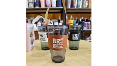 แก้วน้ำพร้อมปลอกหนัง พกพาง่าย ใช้งานได้ทุกวัน