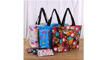 กระเป๋าช้อปปิ้งพับได้ลายพิมพ์