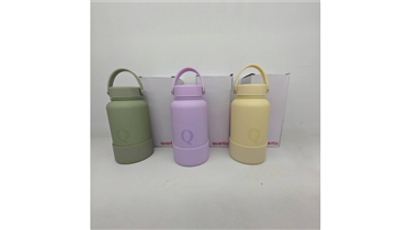 ขวดน้ำสุญญากาศสีพาสเทลพร้อมสกรีนโลโก้