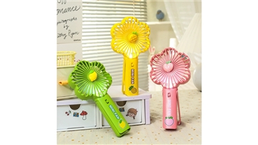 พัดลมพกพาดีไซน์ดอกไม้ที่ใช้งานได้หลากหลาย