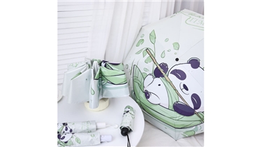 ร่มพับลายน้องแพนด้า น่ารักพกพาง่าย