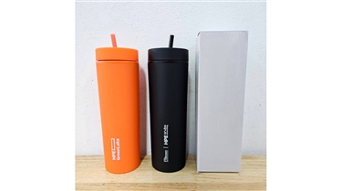 แก้วน้ำพรีเมียมพร้อมหลอด สีสันสดใส ใช้งานสะดวก