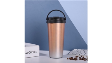 แก้วเก็บความร้อนสแตนเลส พร้อมหูหิ้ว ดีไซน์เรียบหรู