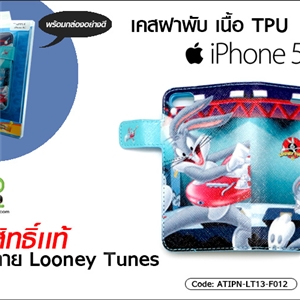 [ATIPN-LT13-F012] เคสฝาพับ เนื้อ TPU - iPhone 5C