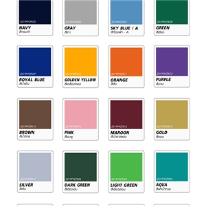 [2019PVCFK01] เฟล็กซ์ FLEX PVC - โพลีเฟล็กซ์ Flex สติ๊กเกอรรีดติดเสื้อ  PVC Flex CDP สีพื้น หน้ากว้าง 50 ซม. มี 24 สี
