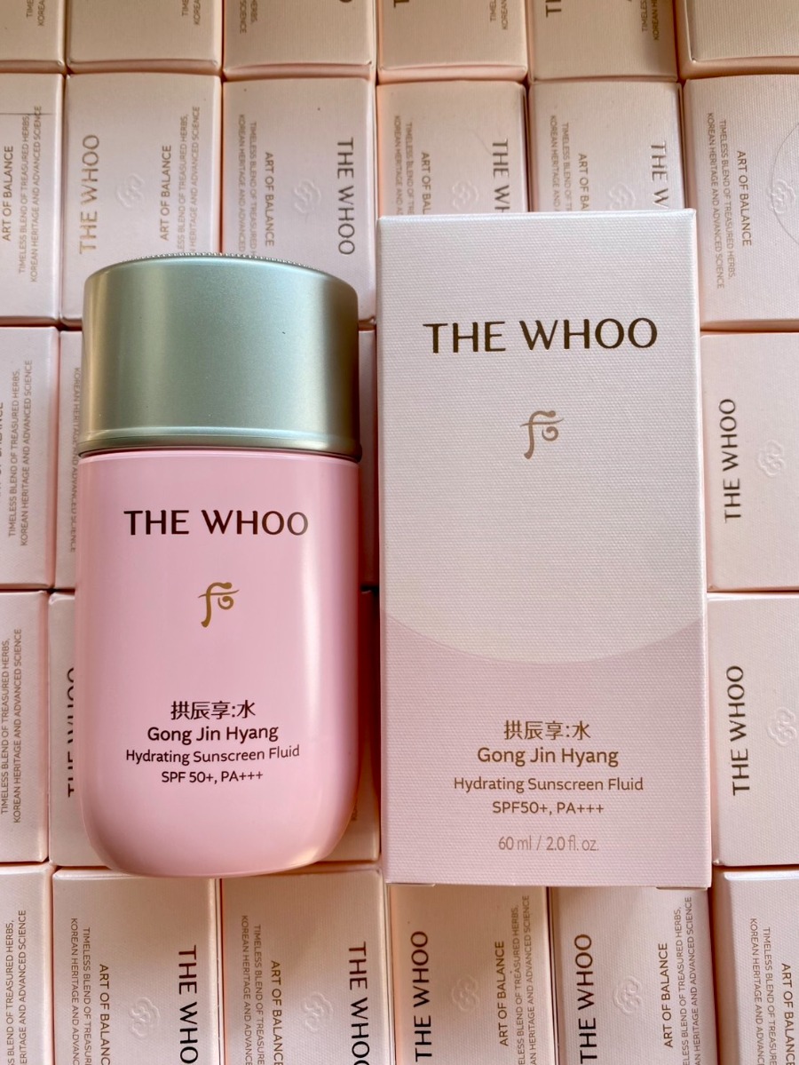 ขวดเดี่ยว The Whoo Gong Jin Hyang Hydrating Sunscreen Fluid 60ml.