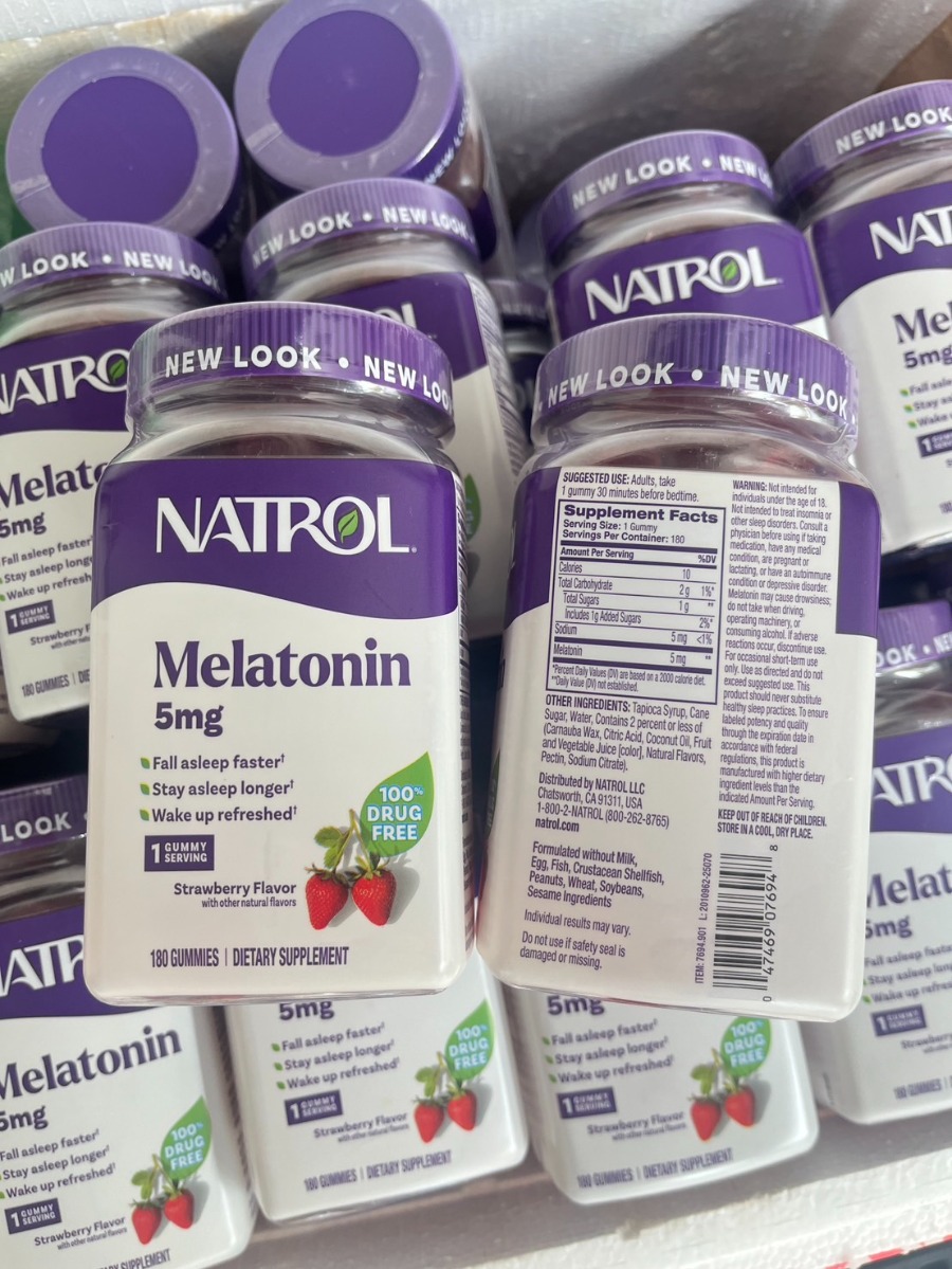 Natrol Gummies Melatonin Strawberry 5mg. (180Gummies)