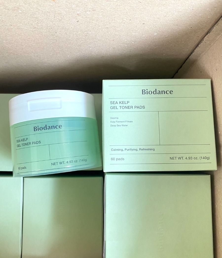 กระปุกเขียว Biodance Sea Kelp Gel Toner 60 Pads