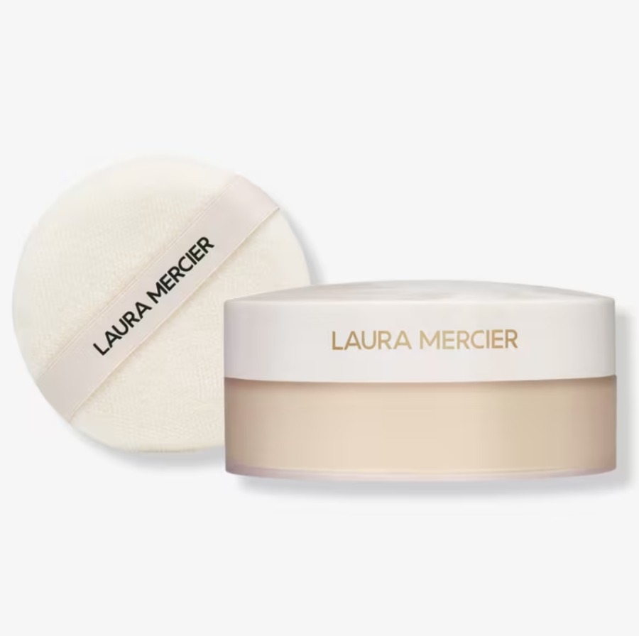 เซต Laura Mercier Jumbo Translucent Loose Setting Powder Ultra-Blur 29g. & Velour Puff