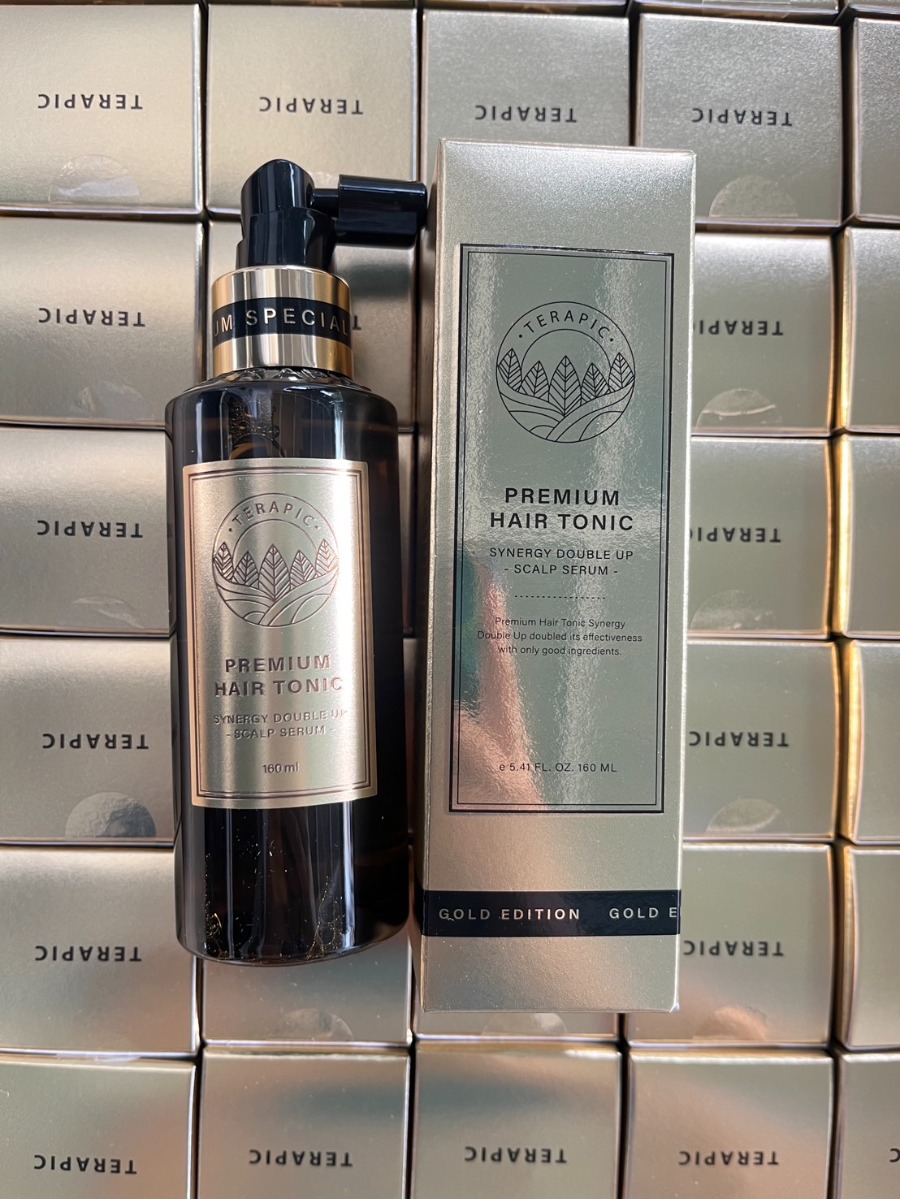 ทอง Terapic Premium Hair Tonic Synergy Double Up Scalp Serum 160ml.