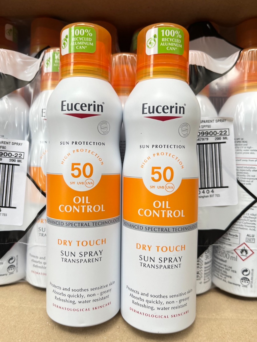 Eucerin Oil Control Dry Touch Sun Spray Transparent SPF 50 ขนาด 200ml.
