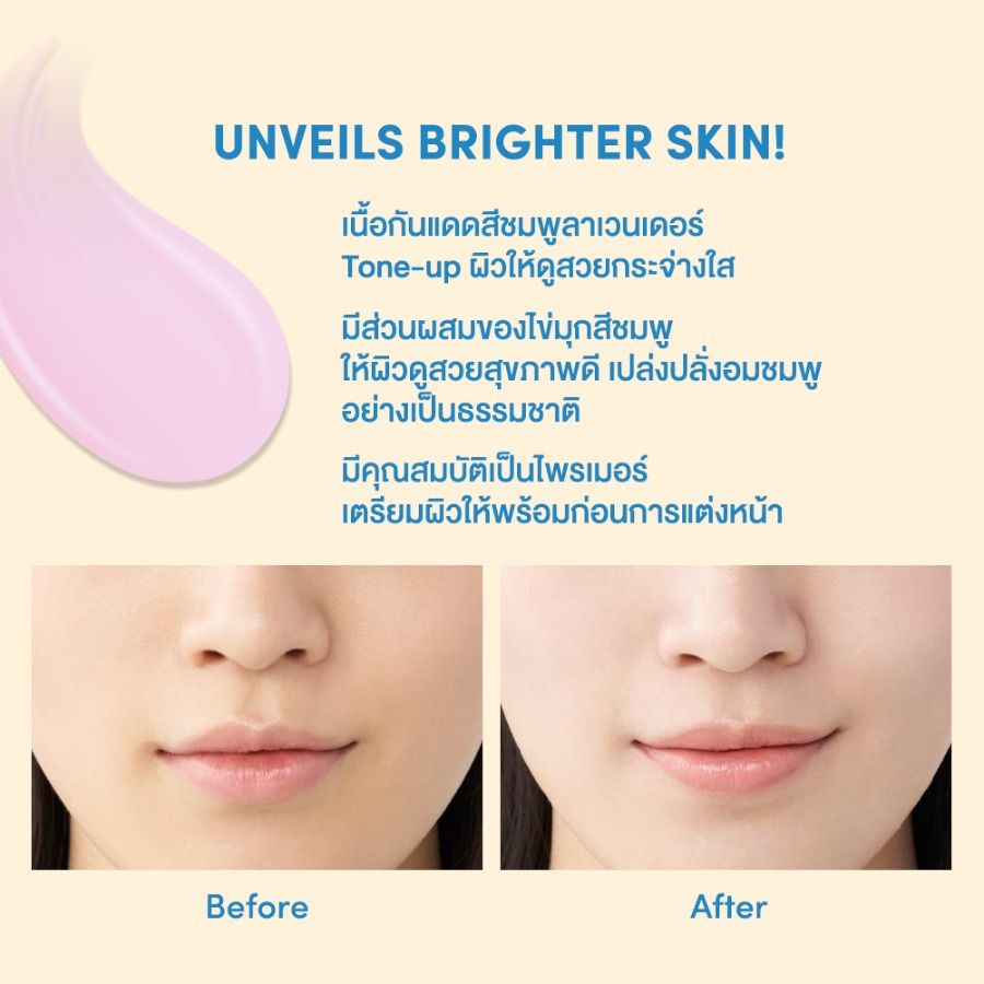 หลอด.ขาว (เนื้อเจล) - Shiseido Anessa Brightening UV Sunscreen Gel 90g. Tone-up