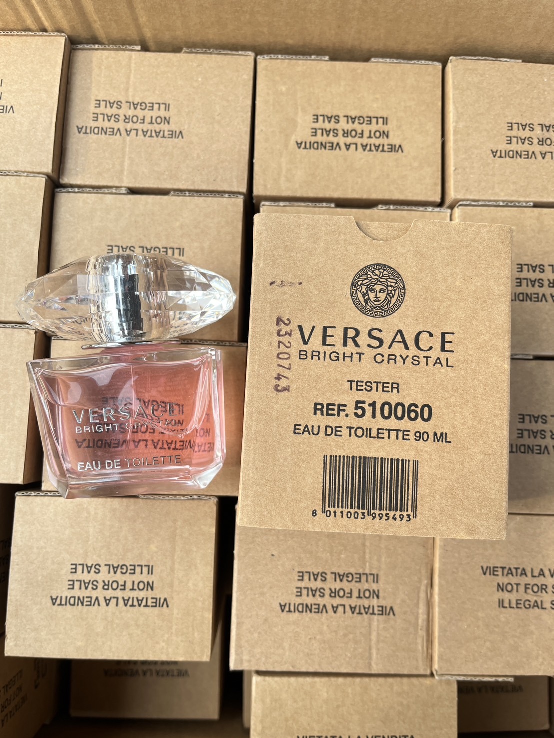 กล่องเทสเตอร์ - Versace Bright Crystal Eau De Toilette 90ml. (เคาเตอร์ 4,700฿)
