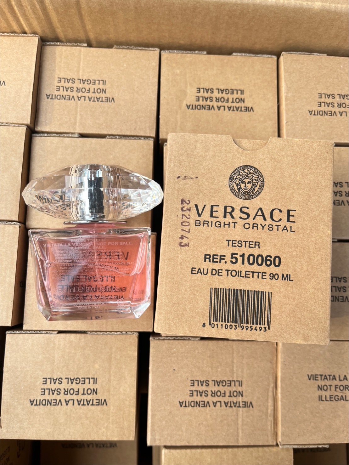 กล่องเทสเตอร์ - Versace Bright Crystal Eau De Toilette 90ml. (เคาเตอร์ 4,700฿)