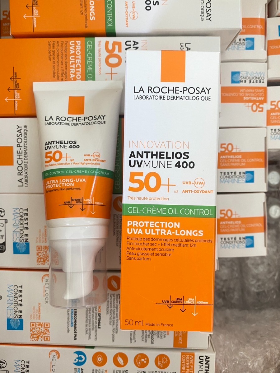 La Roche-Posay Anthelios UVMune 400 Gel-Cream Oil Control 50ml. แถบเขียว