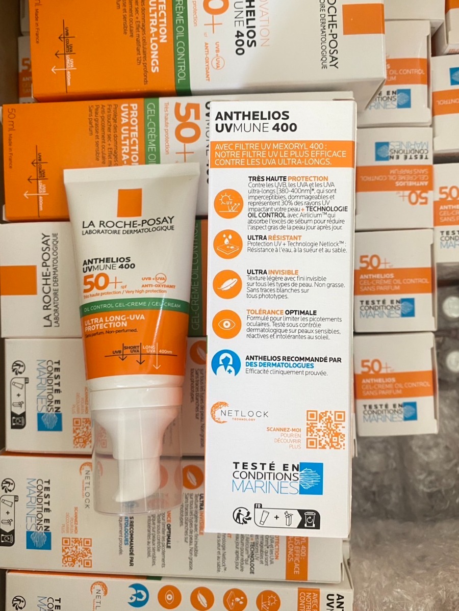 La Roche-Posay Anthelios UVMune 400 Gel-Cream Oil Control 50ml. แถบเขียว