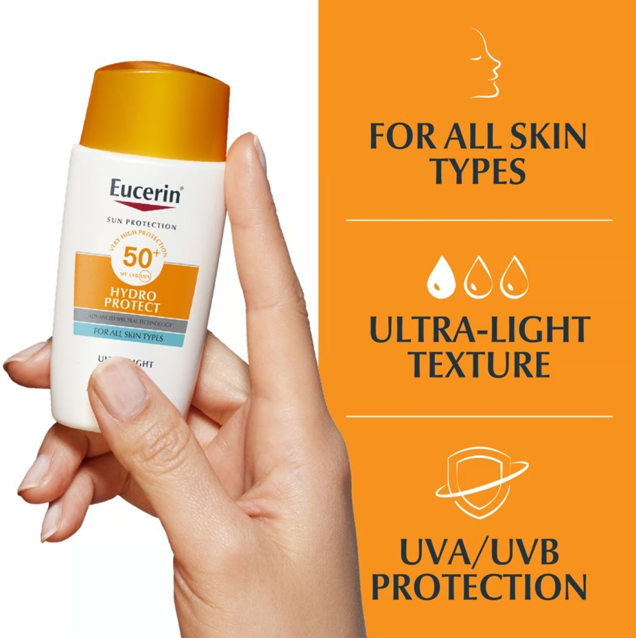 Eucerin Sun Hydro Protect Ultra Light Fluid SPF50+ 50ml.