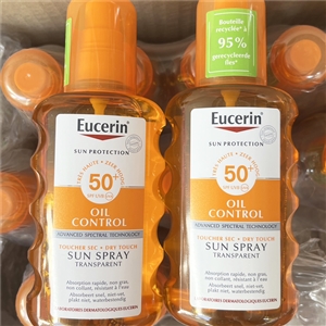 สเปรย์ขดวดส้ม Eucerin Sun Oil Control Dry Touch Sun Spray Transparent SPF50+ ขนาด 200ml.