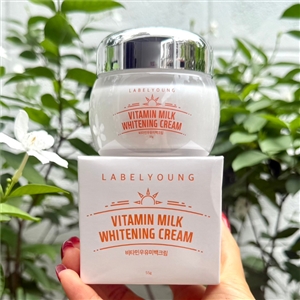 ขาว Labelyoung Vitamin Milk Whitening Cream 55g.