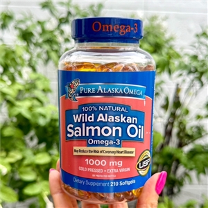 Pure Alaska Omega Wild Salmon Oil 1,000 mg. (210Softgels)