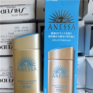 แบบกล่อง - ขวด/ทอง Shiseido Anessa Perfect UV Sunscreen Skincare Milk N SPF50+ PA++++ 60ml.