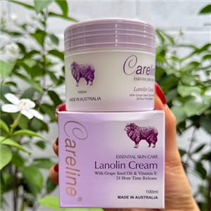 Careline Lanolin Cream 100ml. ม่วง