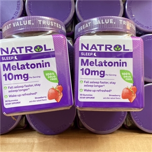 Natrol Gummies Melatonin Strawberry 10 mg. (90Gummies)