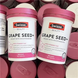 สูตรใหม่ Swisse Grape Seed + ขนาด 180 เม็ด