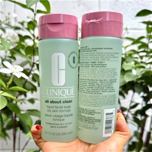 Clinique All About Clean Liquid Facial Soap Oily Skin Formula 200ml. (เคาเตอร์ 1,350฿)
