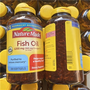 Nature Made Fish Oil 1200 mg (360 Mg Omega-3) กระปุกใหญ่ 300 Softgels