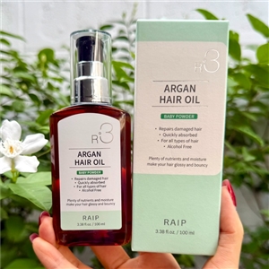 ออยล์ Raip R3 Argan Hair Oil 100 ml # กลิ่น Baby Powder