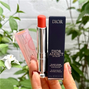 มีกล่อง - Dior Addict Lip Glow 3.5g. #004 Coral (เคาเตอร์ 1,700฿)