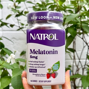 Natrol Gummies Melatonin Strawberry 5mg. (180Gummies)