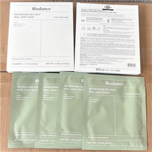 เขียว Biodance Refreshing Sea Kelp Real Deep Mask (1กล่อง/บรรจุ4แผ่น)