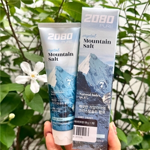 ยาสีฟัน เกลือหิมาลายัน 2080 Pure Mountain Salt Toothpaste 120g. #ฟ้า Fresh Mint เกลือคริสตัล