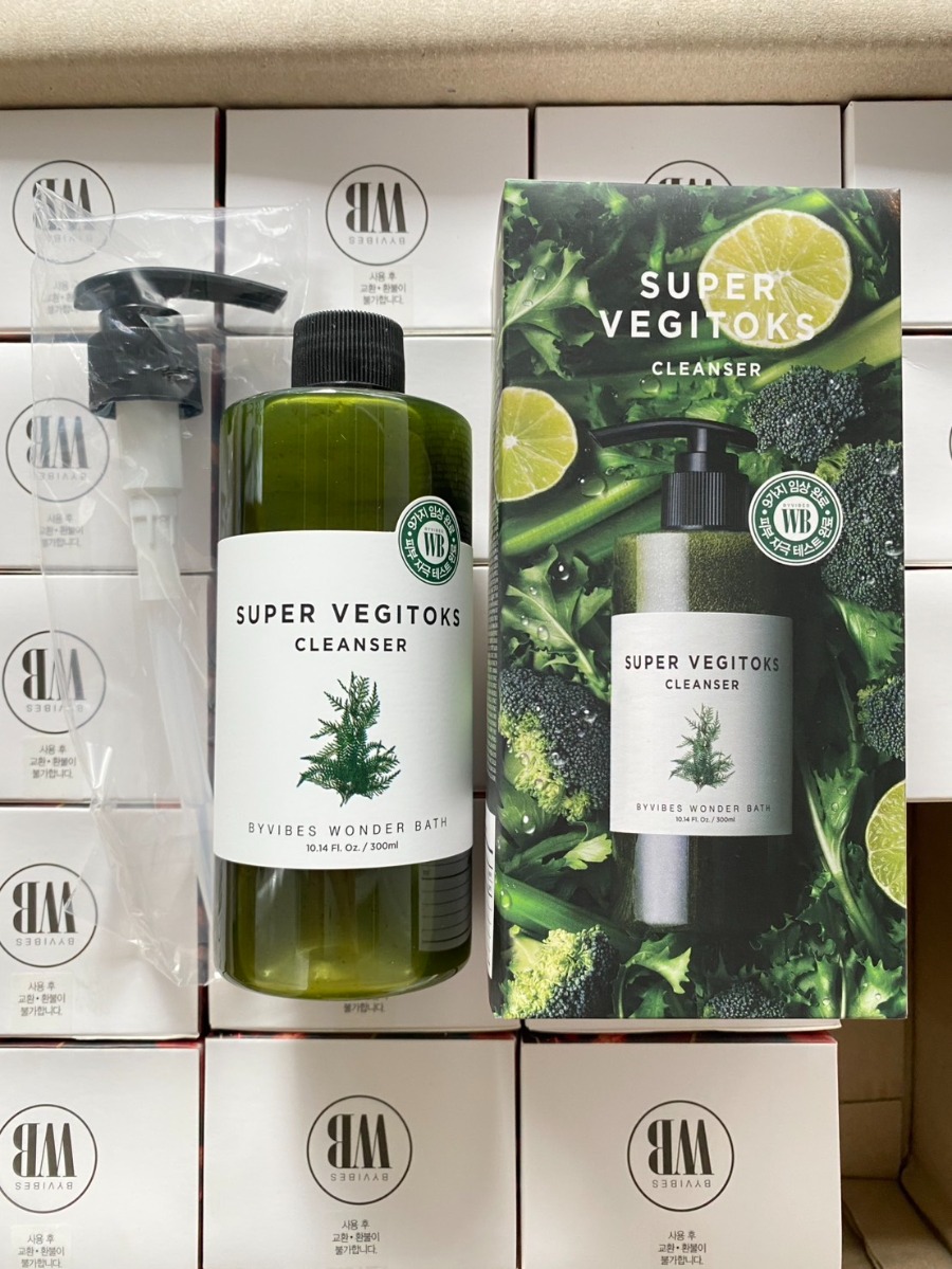 Wonder Bath Super Vegitoks Cleanser 300ml. เขียว Green