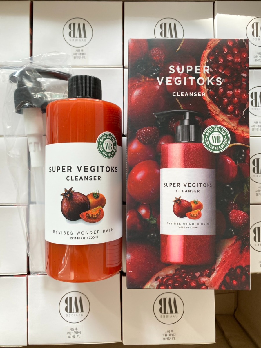 Wonder Bath Super Vegitoks Cleanser 300ml. แดง Red