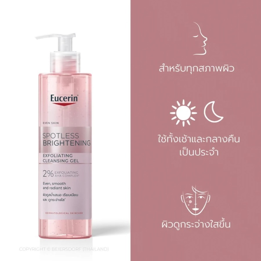 เจลล้างหน้า - Eucerin Spotless Brightening Exfoliating Cleansing Gel 200ml.