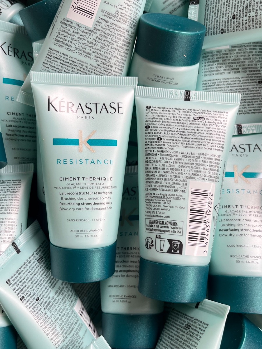 หลอดเขียว Kerastase Restistance Ciment Thermique Resurfacing Strengthe Milk 50ml.
