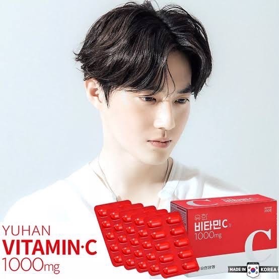 Yuhan Vitamin C 1000mg. วิตามินซีพี่จุน 100 เม็ด
