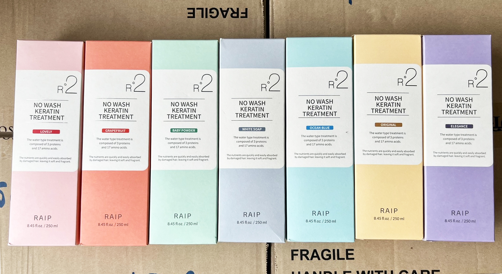 Raip R2 No Wash Keratin Treatment 250 ml. #ORIGINAL เหลือง