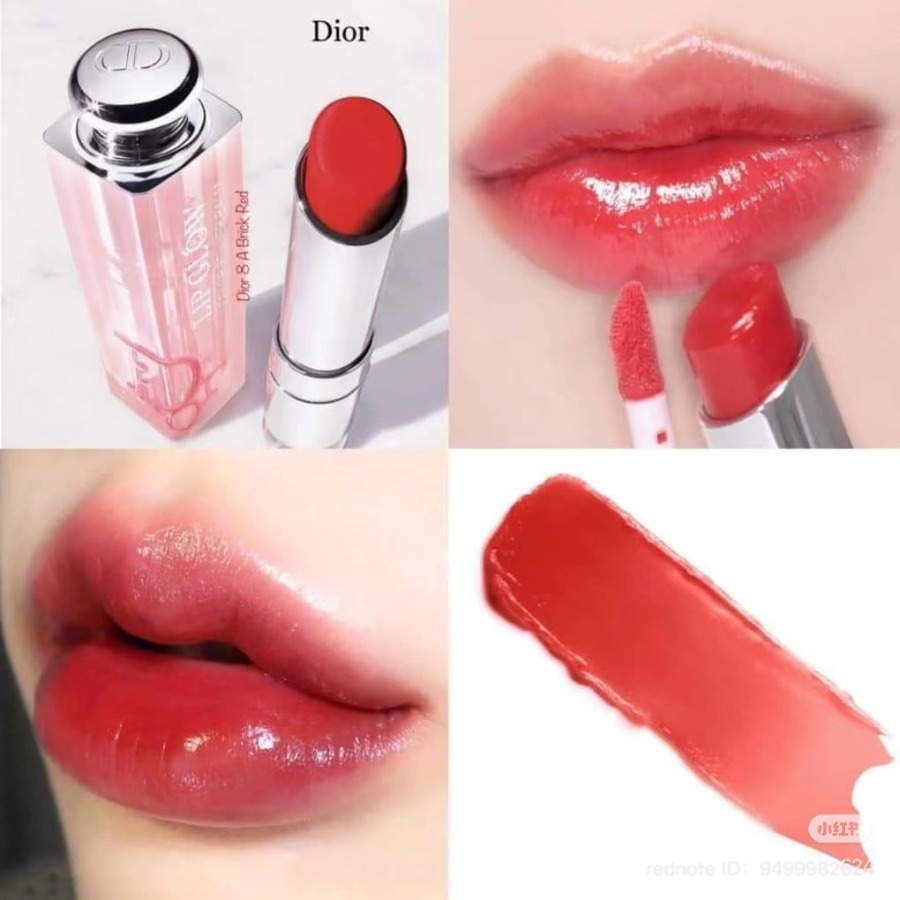 มีกล่อง - Dior Addict Lip Glow 3.5g. #DIOR8 (เคาเตอร์ 1,700฿)
