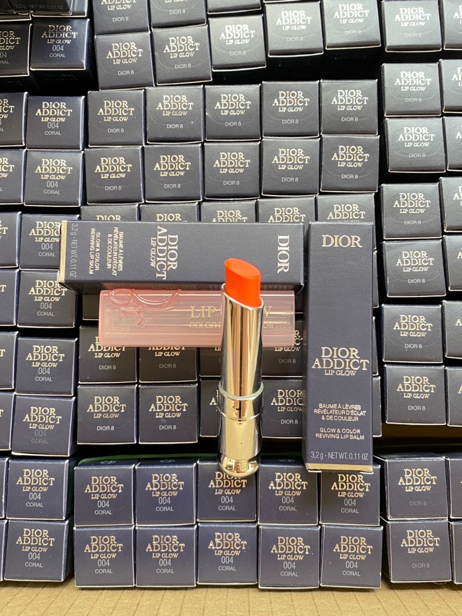 มีกล่อง - Dior Addict Lip Glow 3.5g. #004 Coral (เคาเตอร์ 1,700฿)