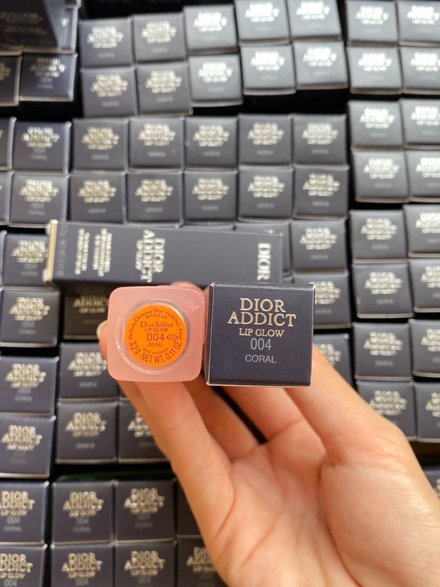 มีกล่อง - Dior Addict Lip Glow 3.5g. #004 Coral (เคาเตอร์ 1,700฿)